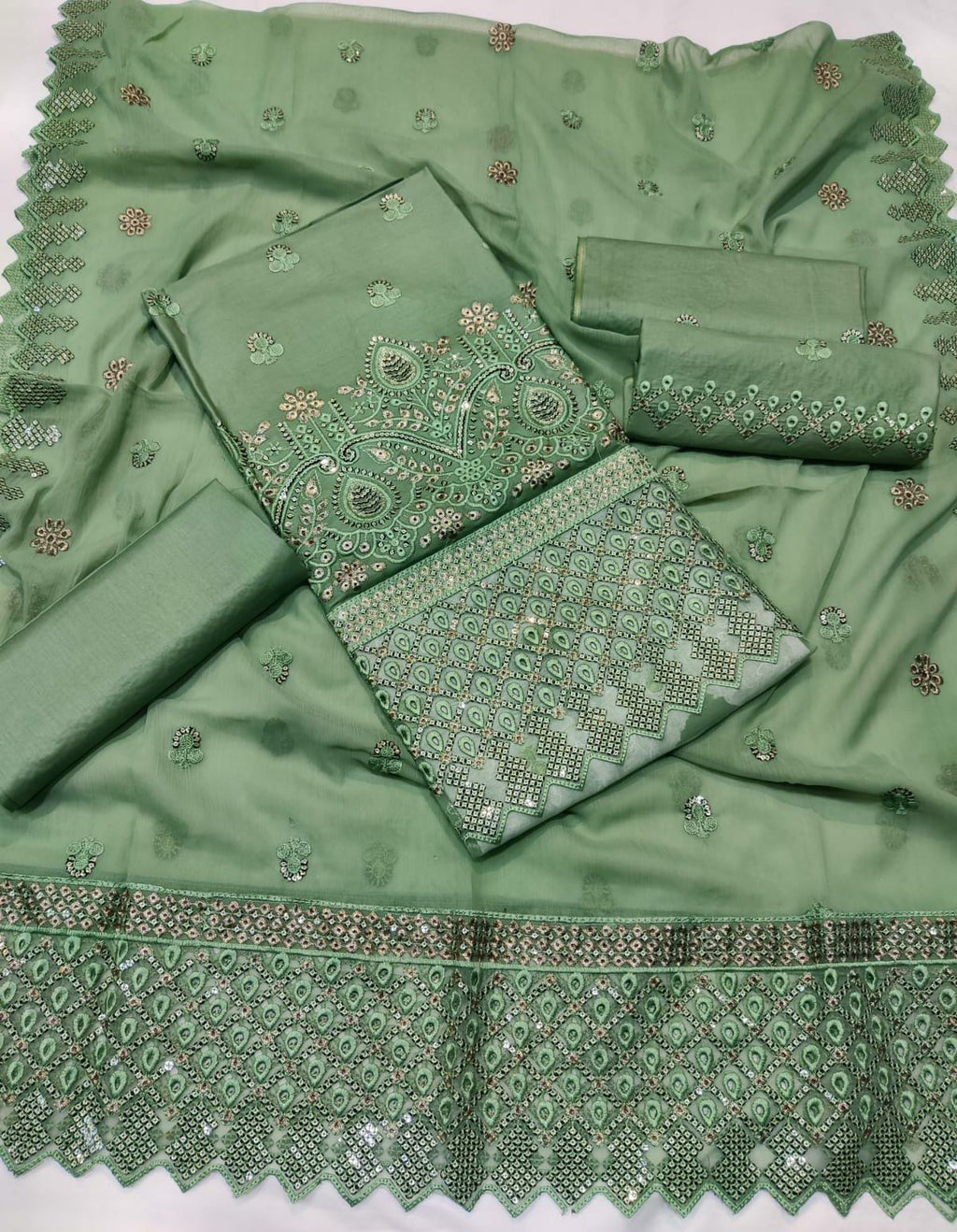 Asim jofa Embroided Cotton