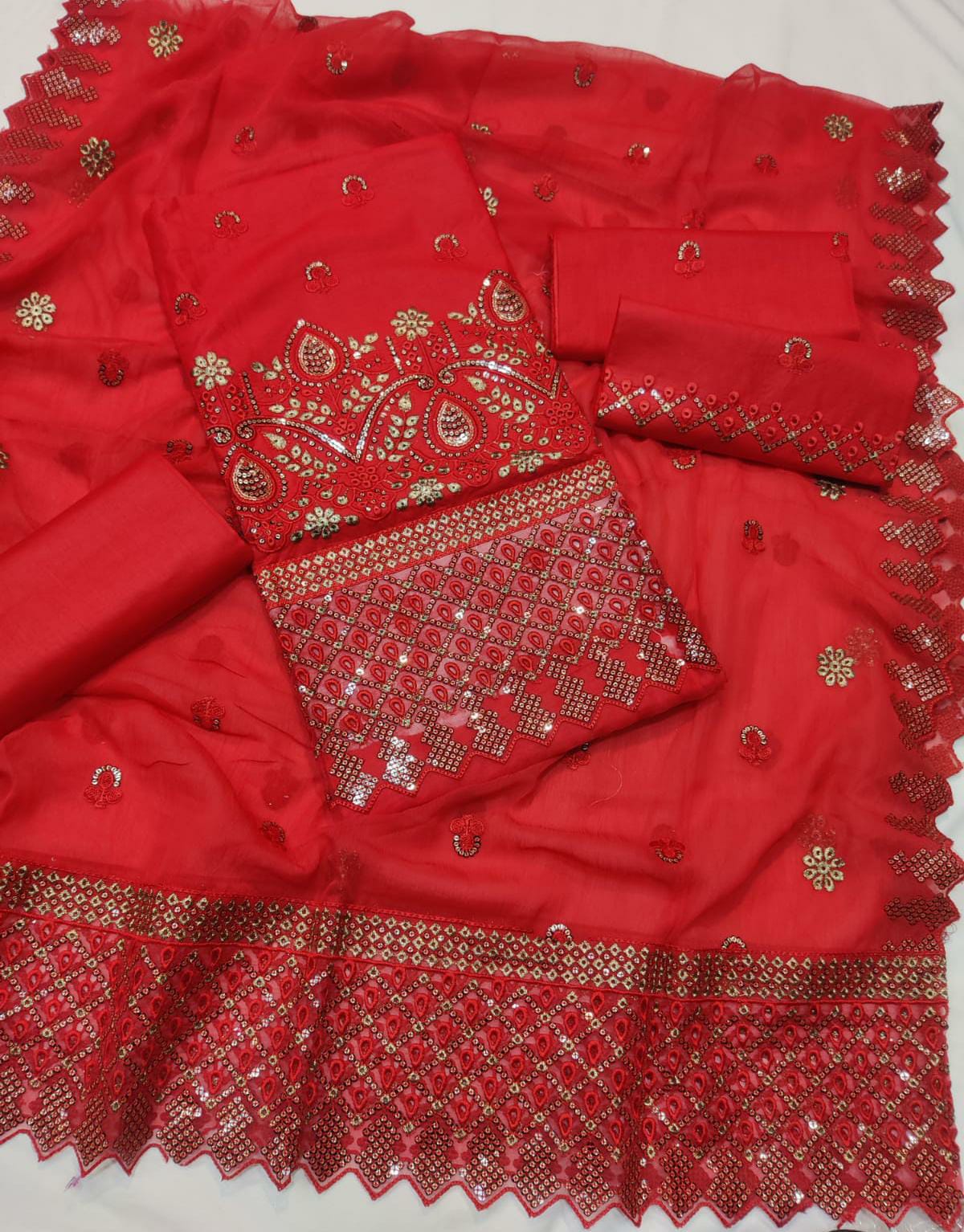 Asim jofa Embroided Cotton