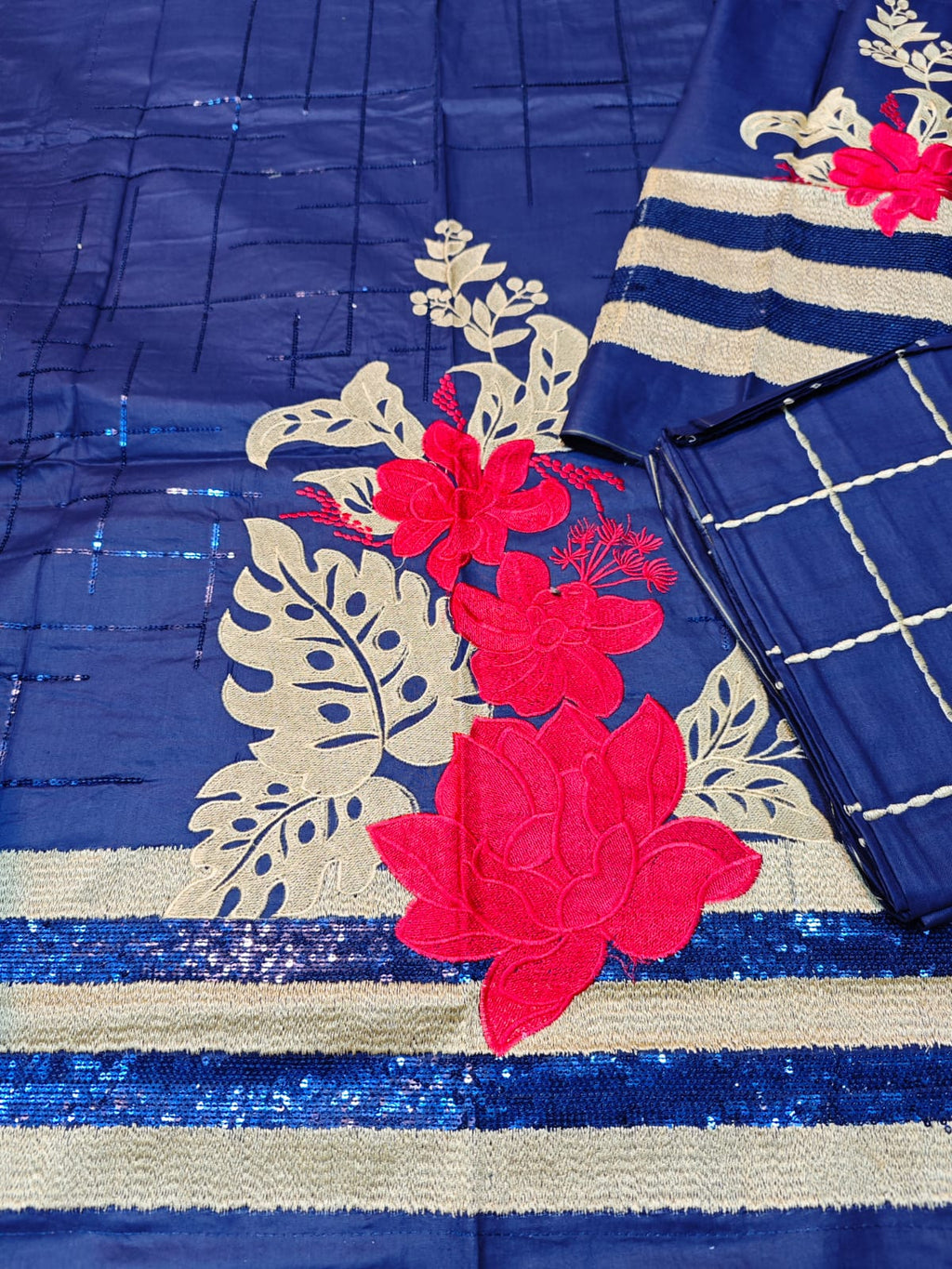 Lime lite Embroided cotton