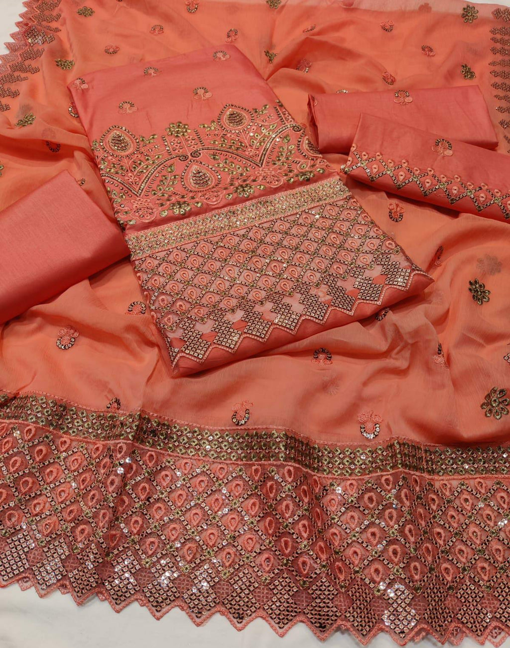 Asim jofa Embroided Cotton