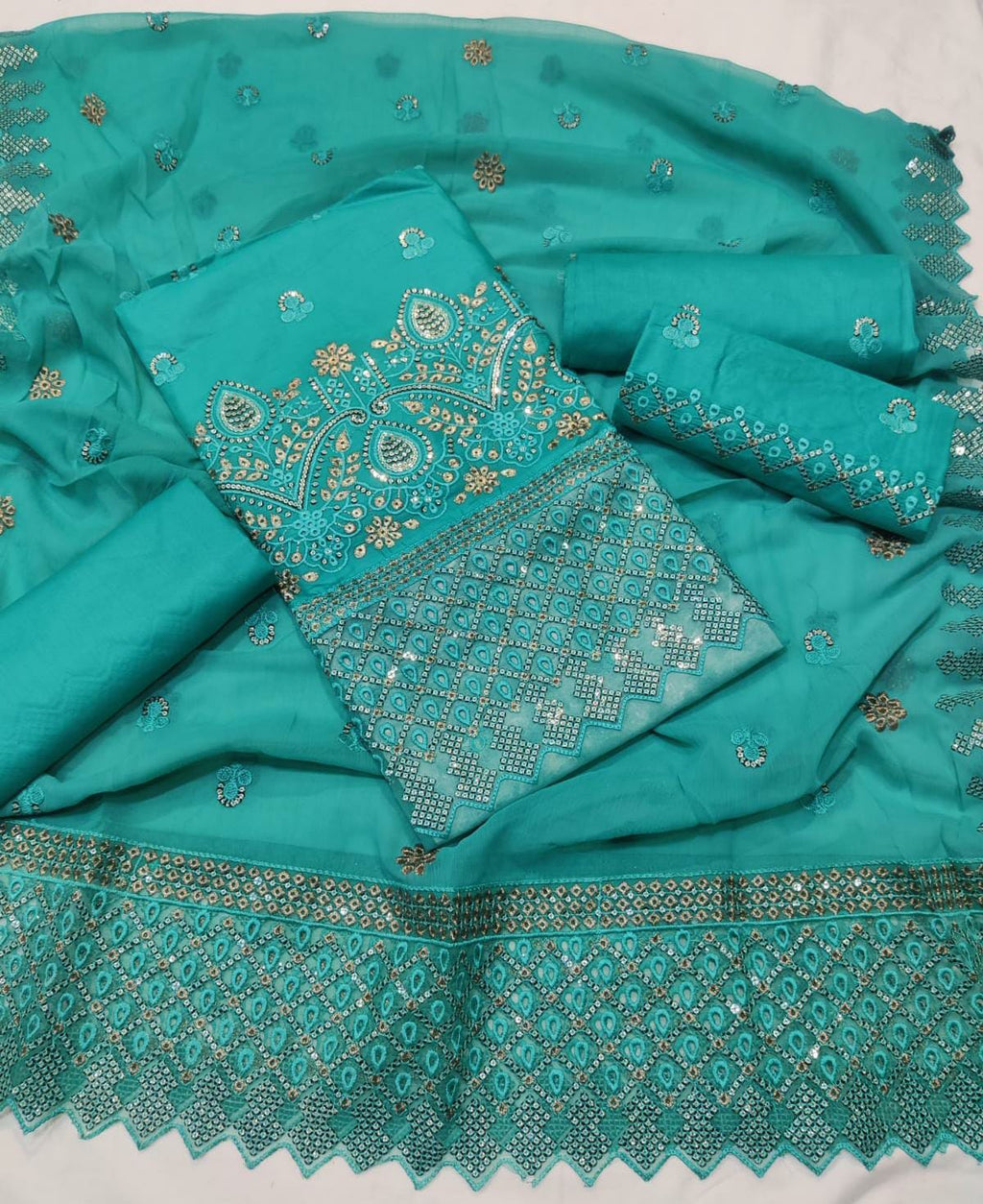 Asim jofa Embroided Cotton