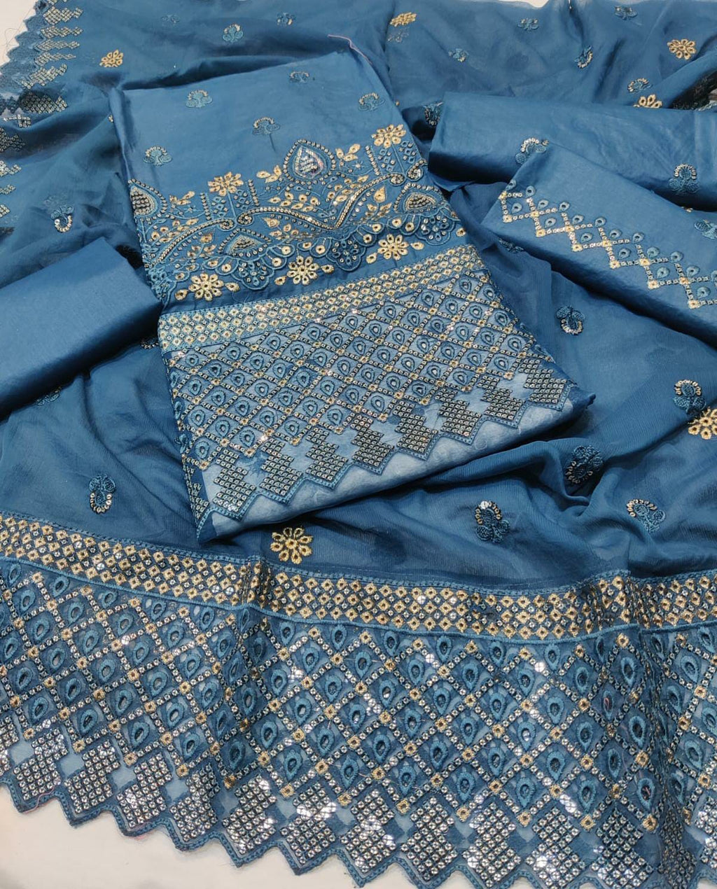 Asim jofa Embroided Cotton