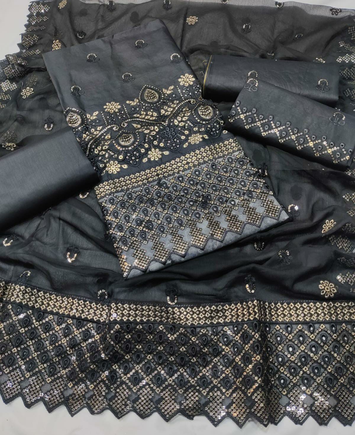 Asim jofa Embroided Cotton