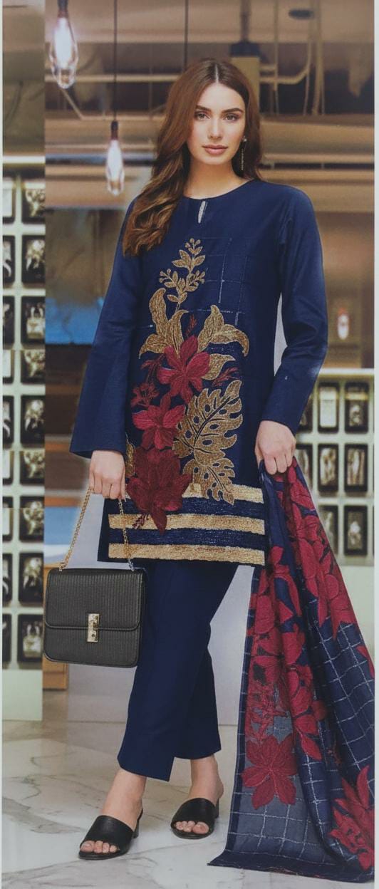 Lime lite Embroided cotton