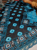 Chunri blue black