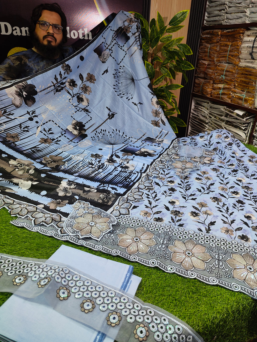 Naba lawn dupatta