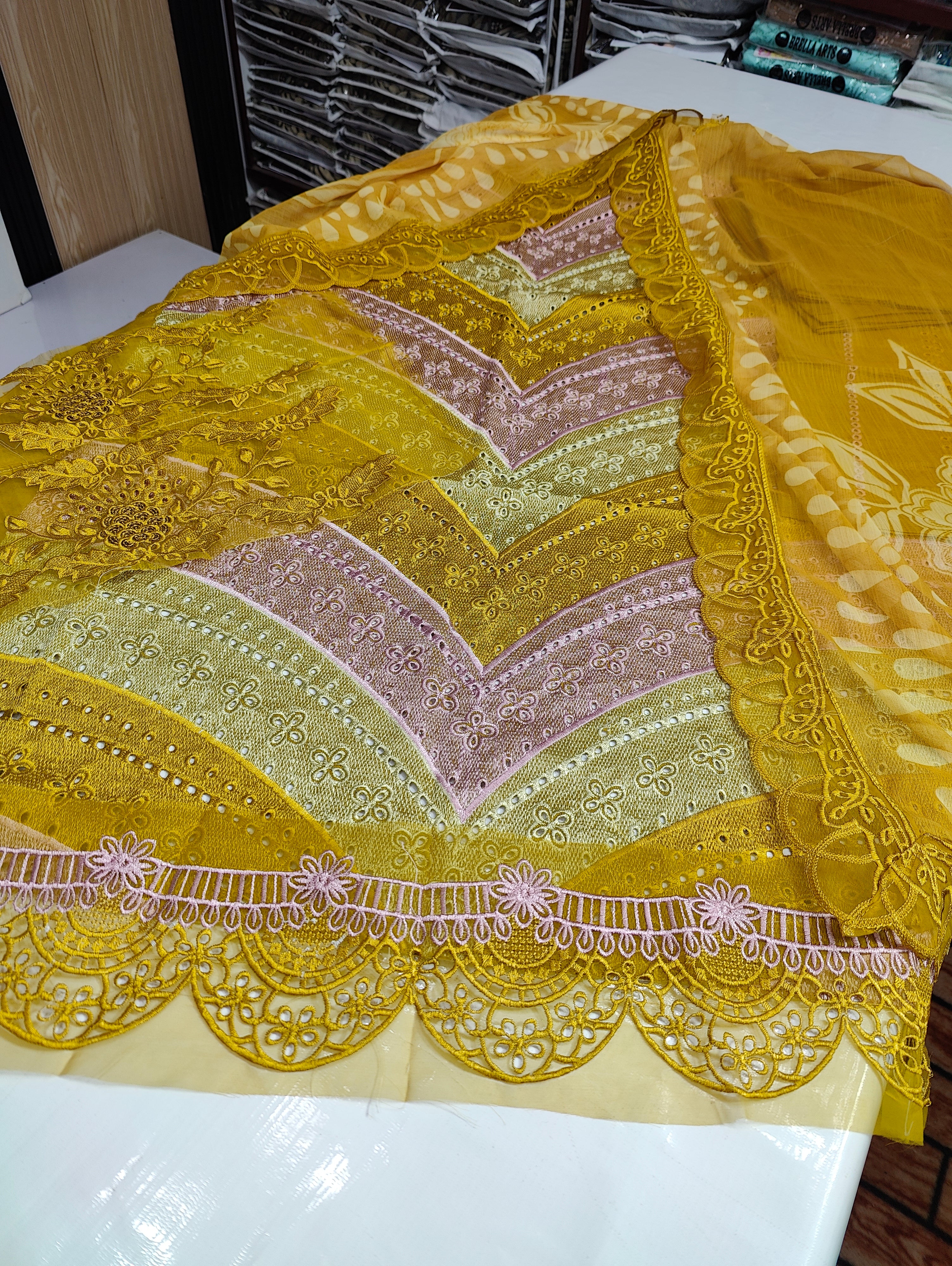 Maria.b embroidered dhani